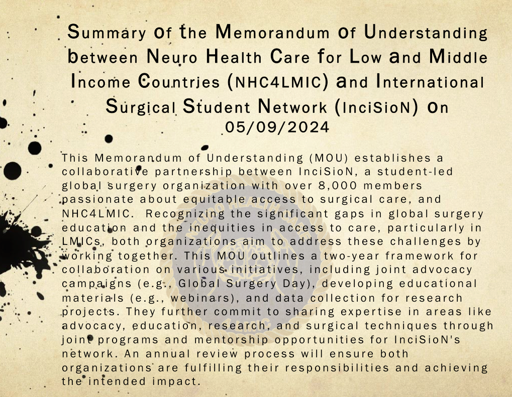 Memorandum of understanding