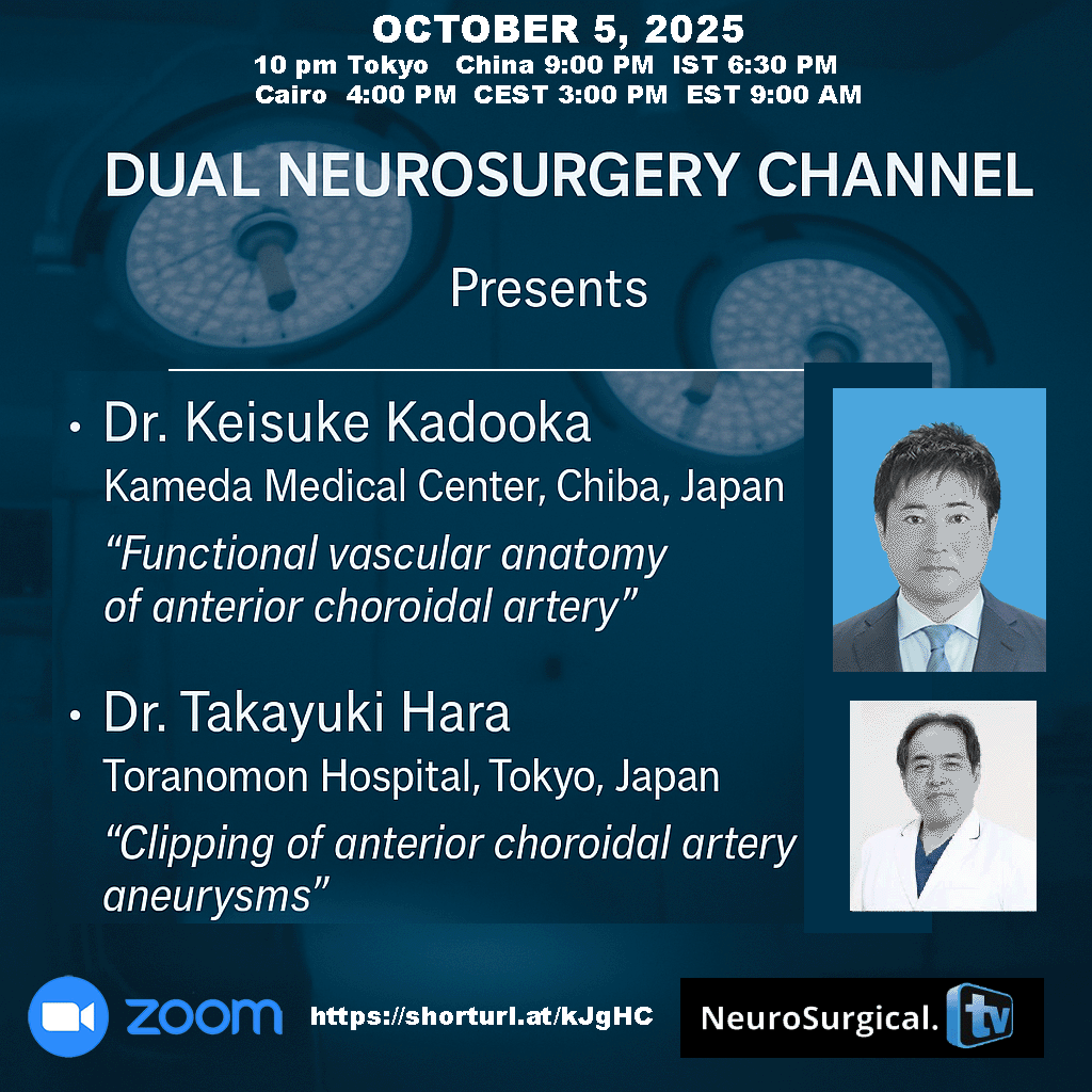 Dual Neurosurgery channel at Neurosurgical TV